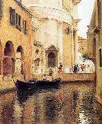 Julius L.Stewart Rio della Maddalena France oil painting artist